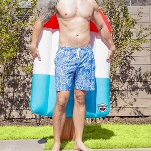 Chubbies 7” Classic Swim Trunk - Faded Blue Pineapple